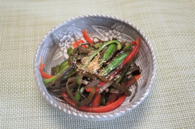 昆布とピーマンのきんぴら
