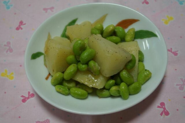 じゃがいも枝豆のふかし