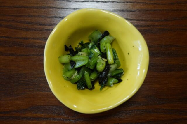 小松菜と海苔のナムル