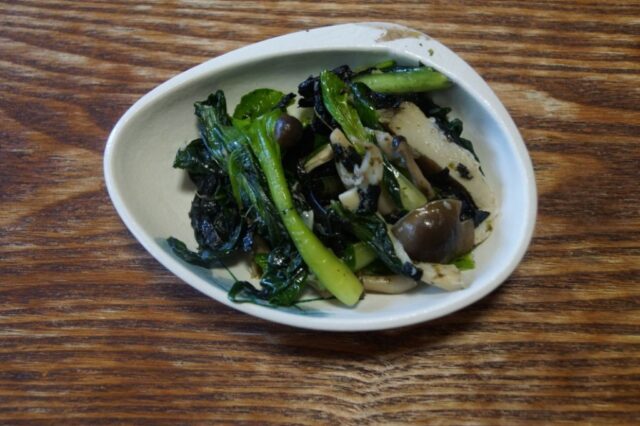 青菜と海苔のナムル