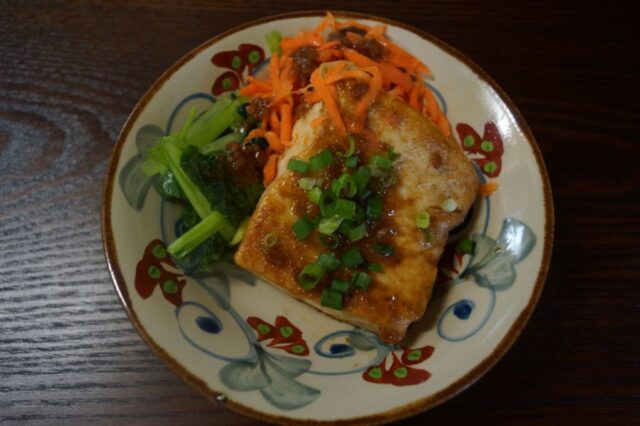 野菜と豆腐のピリ辛炒め