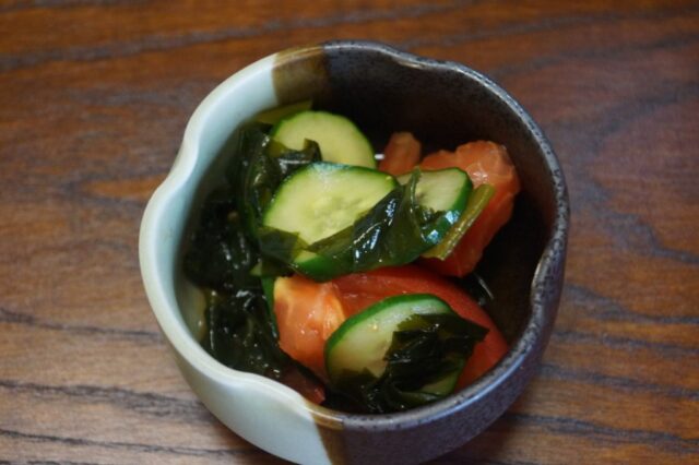 胡瓜とトマトの酢の物