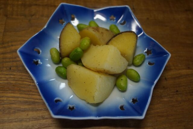 ポテトと枝豆のふかし