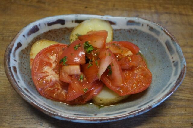 トマトとジャガイモのオーブン焼き