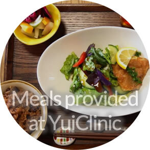 Meals provided at Yui Clinic