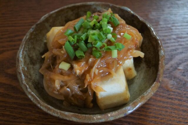 豆腐のチリソース