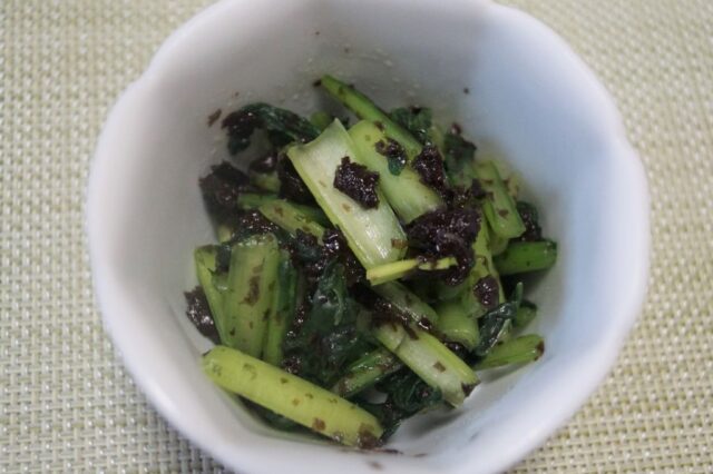 小松菜と海苔のナムル