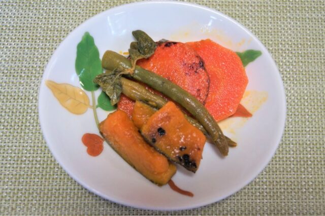 カボチャと緑黄色野菜のマリネ