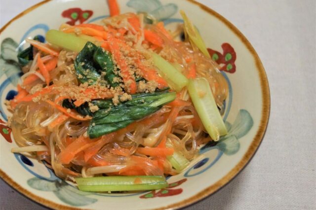 春雨と野菜炒め