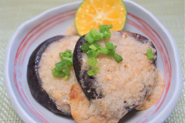 ゴマ味噌とろろの焼きしいたけ