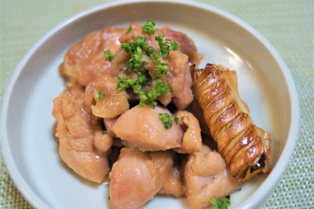 鶏もも肉の塩麹味噌焼き