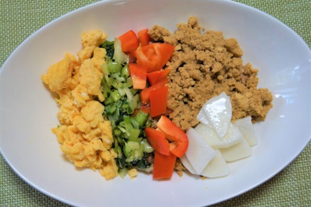 豆腐のそぼろ丼