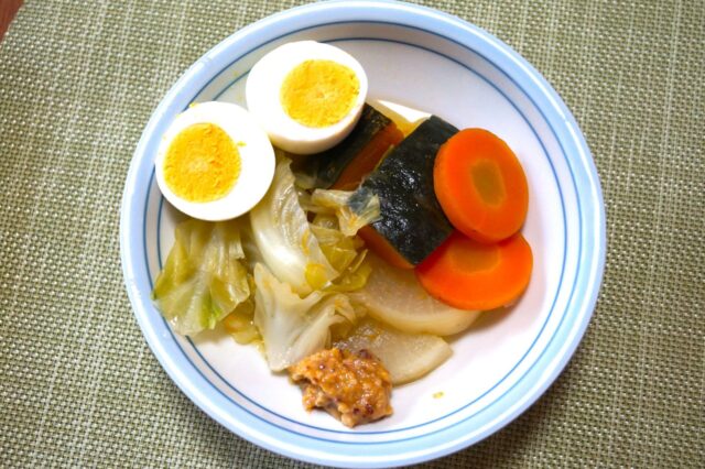 野菜のポトフ 味噌マスタード添え