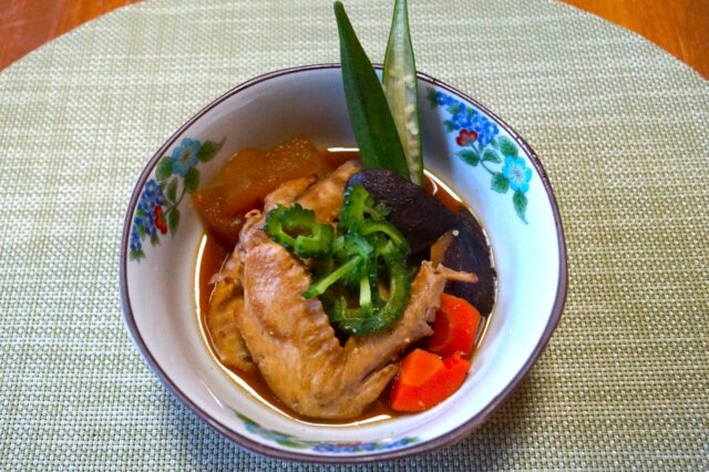 鶏と夏野菜の煮物