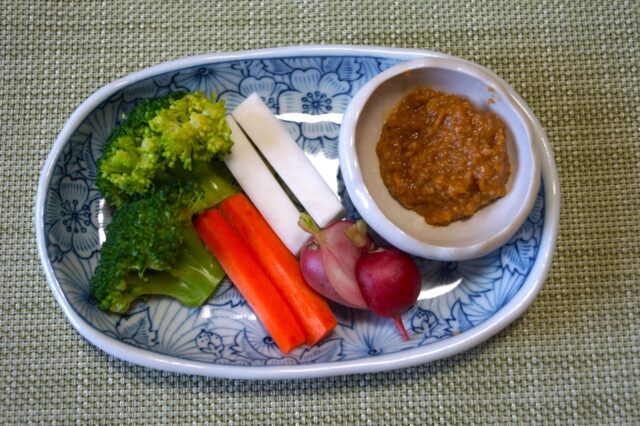 野菜スティック味噌添え