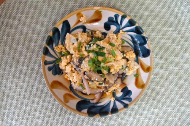 高野豆腐と野菜の卵とじあんかけ