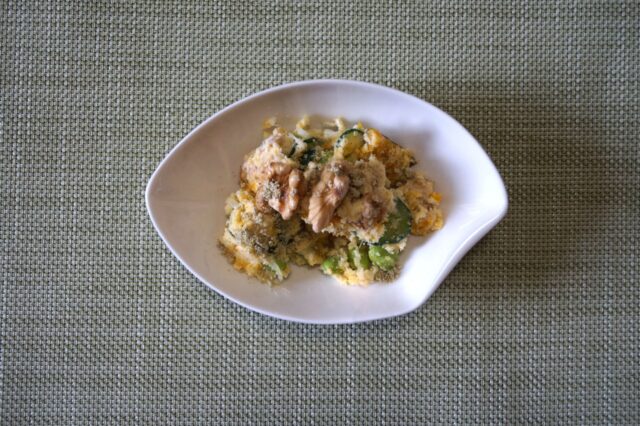 おから入り南瓜と野菜の和え物