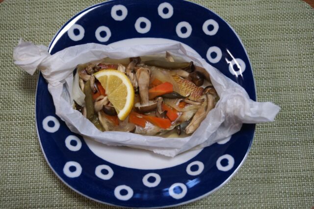 魚の塩麴包み蒸し