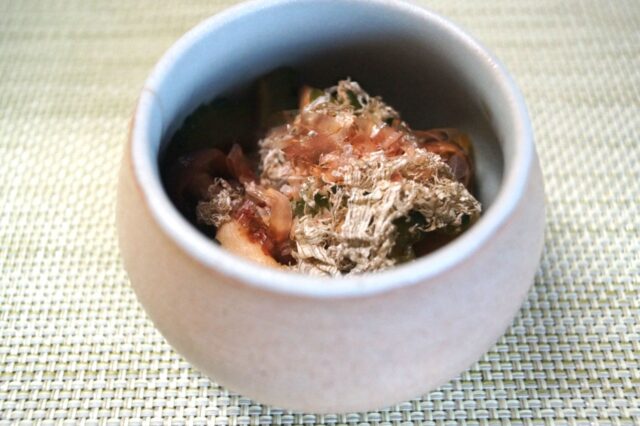 ゴーヤーのおかか昆布のせ