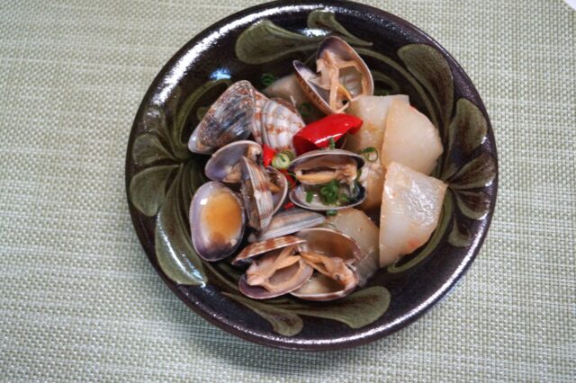 冬瓜のアサリスープ蒸し