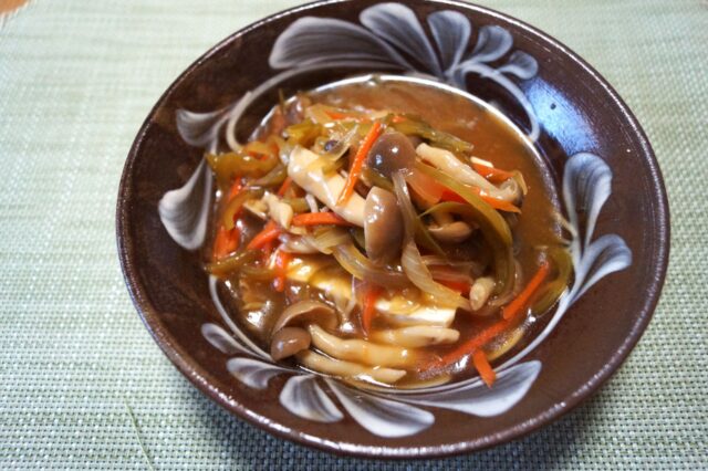 豆腐の甘酢あんかけ