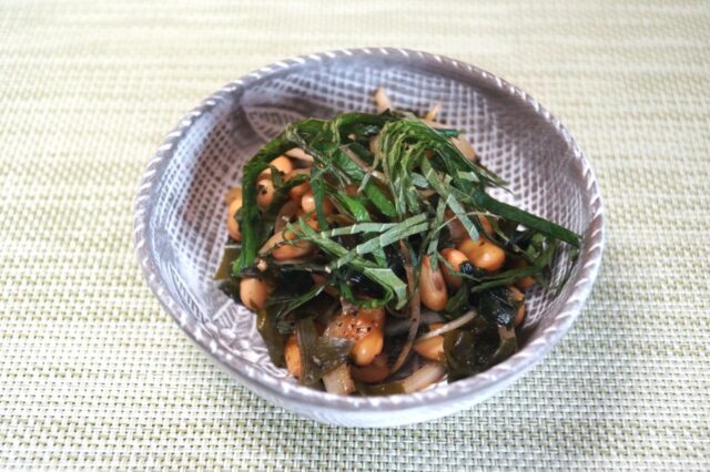 大豆とわかめの和風和え