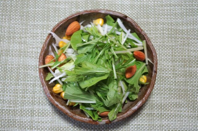 野菜サラダ(豆乳ウドズ味噌ドレッシング)