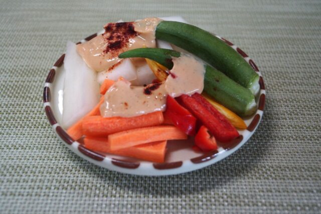スティック野菜 豆乳ニンニク味噌ダレ