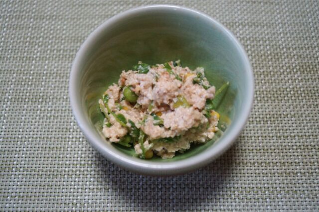 桜えびと豆の白和え