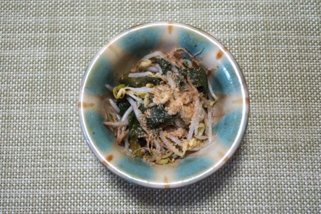 つるむらさきと海苔のナムル