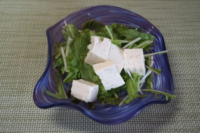 豆腐サラダ ピリ辛中華ドレッシング