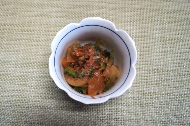 夏野菜の塩もみポン酢