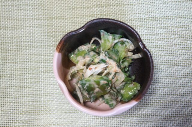 うりずん豆のおかかマヨ和え
