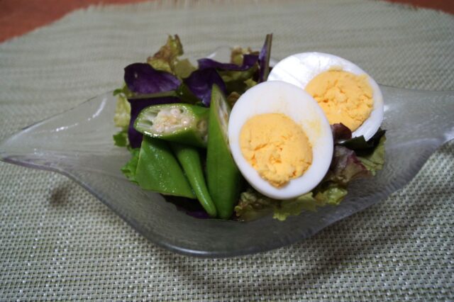 野菜サラダ 柿ドレッシング