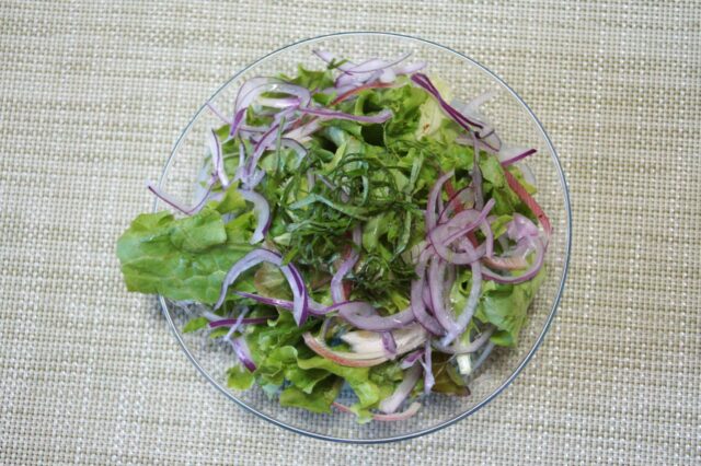 薬味サラダ ピリ辛和風ドレッシング
