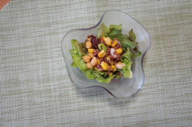 高きび入り豆のマリネ