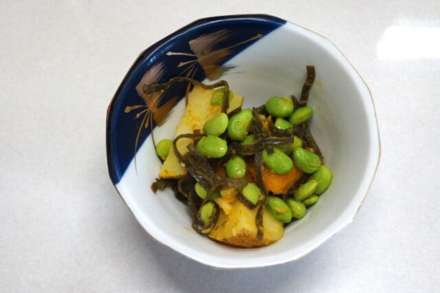 ポテト枝豆の柚子胡椒風味
