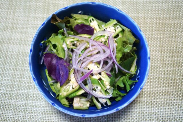 野菜サラダ 豆乳ゴマ味噌ドレッシング