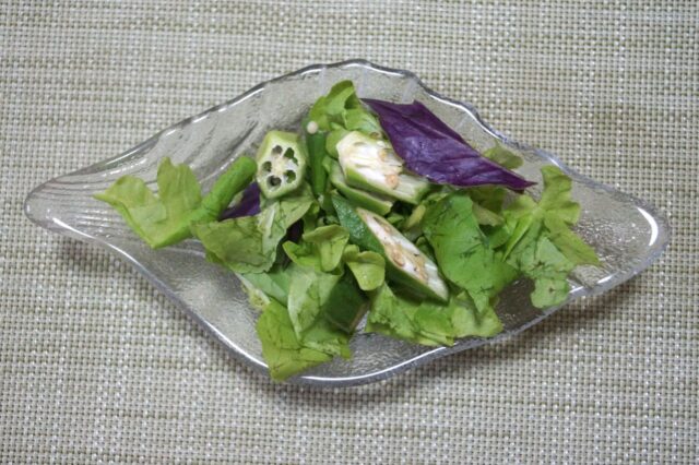 野菜サラダ 豆乳柚子胡椒ドレッシング