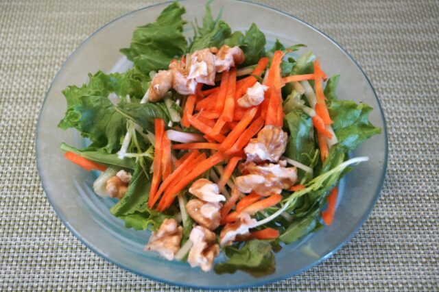 野菜サラダ 豆乳レモンマスタードドレッシング