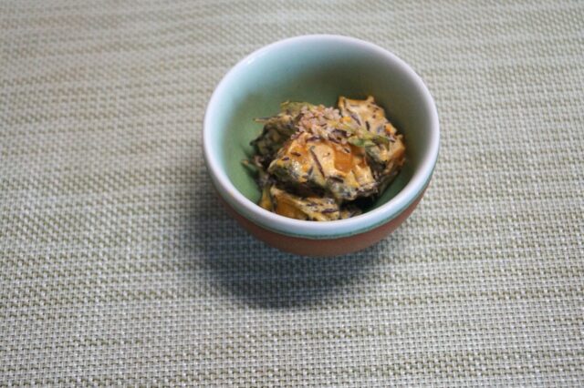 カボチャとひじきのサラダ