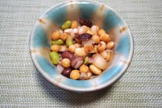 ミックスビーンズのバルサミコマリネ
