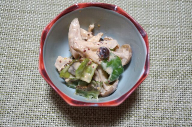 うりずん豆の味噌マヨ和え