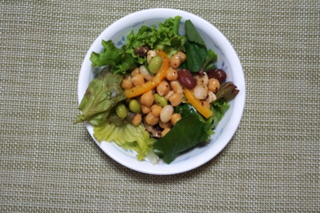 インゲンと大豆の粒マスタードマリネ