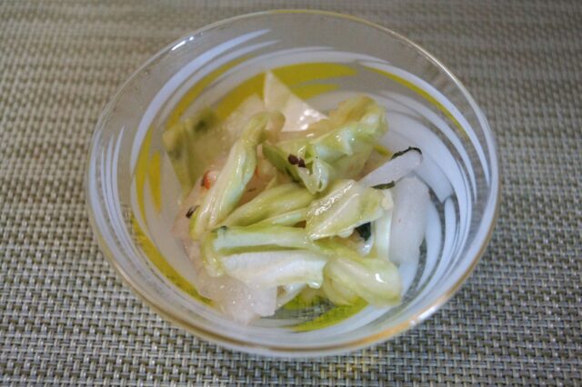 しそとキャベツの梅和え