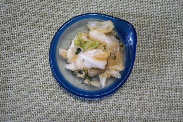 キャベツの胡麻味噌和え