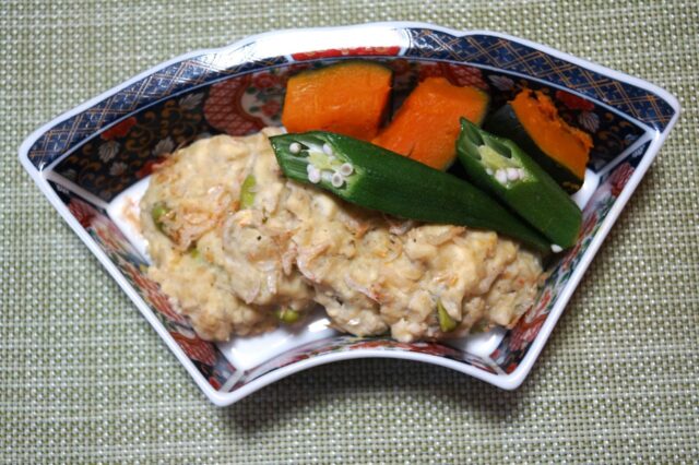 桜えび入り枝豆のがんも