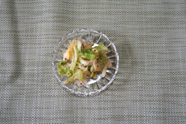 かぶとキャベツの味噌マスタード和え