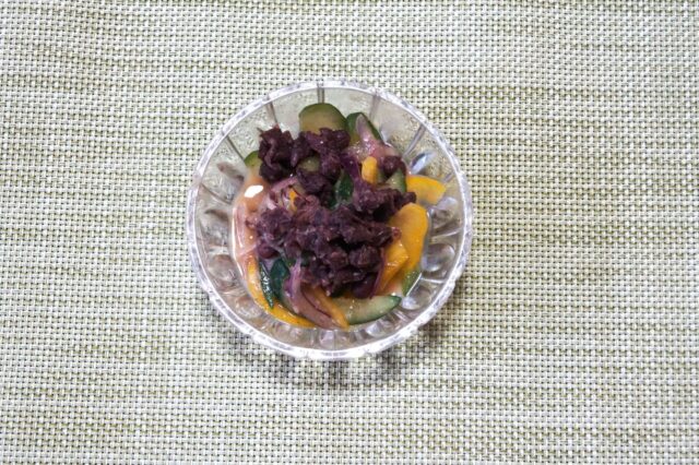 小豆のハーブマリネ