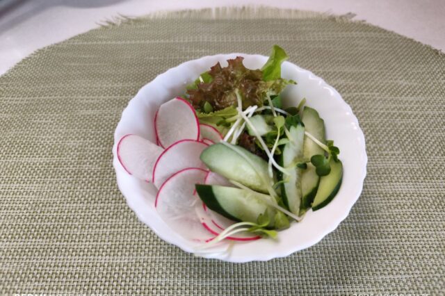 野菜サラダ 生姜味噌ドレッシング